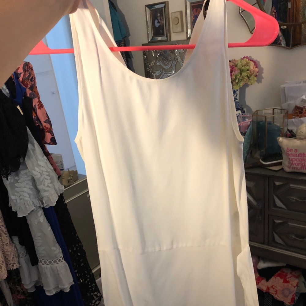 Zara tank tunic with tie waist